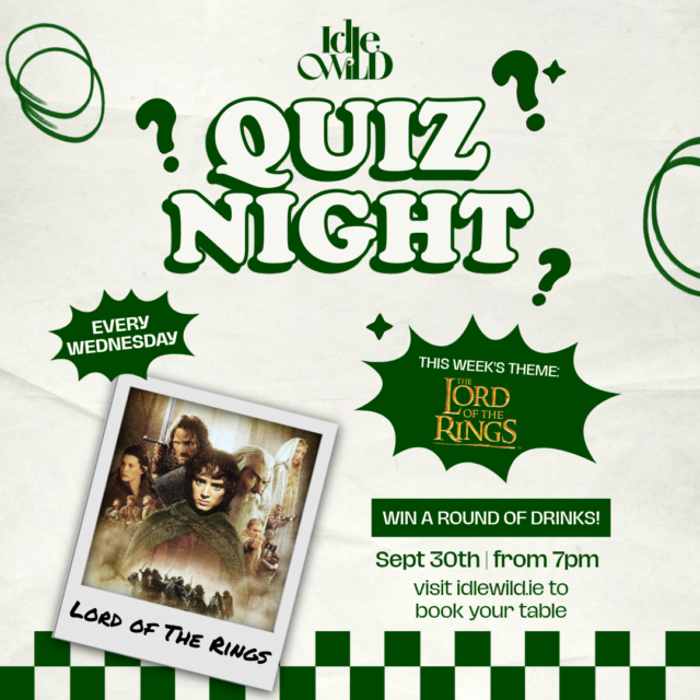 Idlewild lord of the rings quiz poster